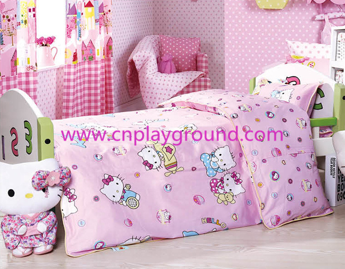 Children Furniture Hello Kitty Wooden Bed Set (HF-07501)