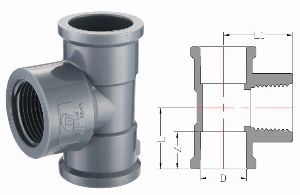 PVC Plastic Plumbing Pipe Fittings NBR5648/ BS 4346 DIN