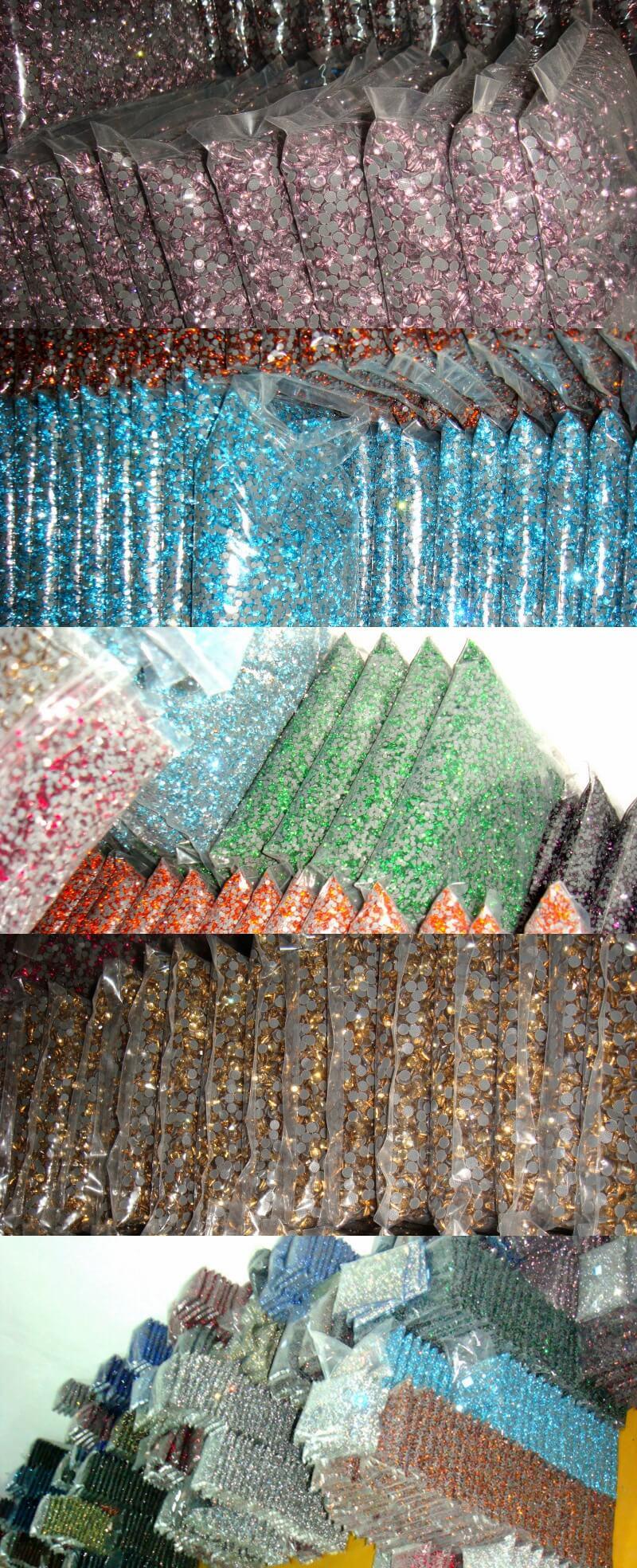 Machine Cut Glass Iron on Hot Fix DMC Rhinestone, Lead Free Garment Crystal Strass