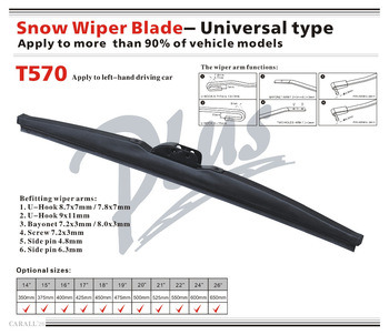 Best Snow Wiper Blade Carall T570 Windshield Cleaning Winter Wiper Blade