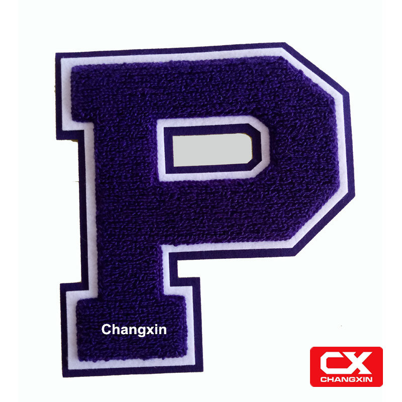 New Product Reasonable Price Stick-on Chenille Letterman Patches