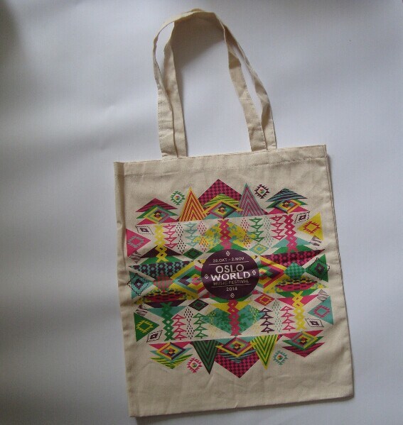 Fashion Design Logo Cotton Jute Bag