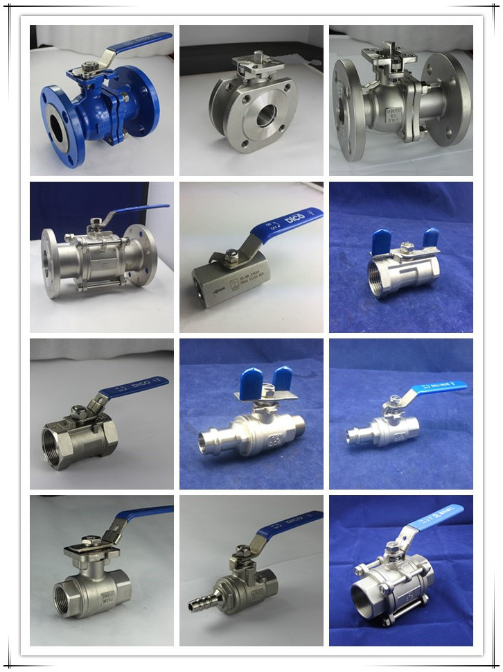 Stainless Steel 2PC Thread Ball Valve with Ce Certificate