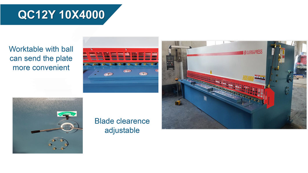 Hydraulic Shearing Machine QC12y-10*4000 Used for Metal Sheet Cutting