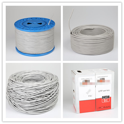 PVC Jacket/PE Insulation CAT6 CCA/CCS Cable 305m/Box 23AWG