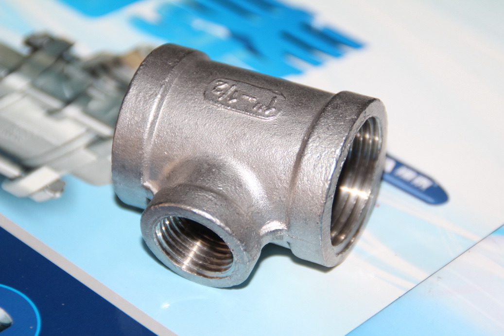 Stainless Steel Reducing Tee Thread End, 150psi