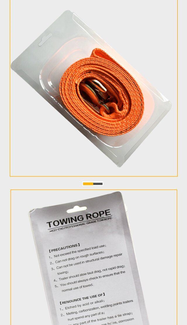 Good Quality Car Tow Rope with Hooks