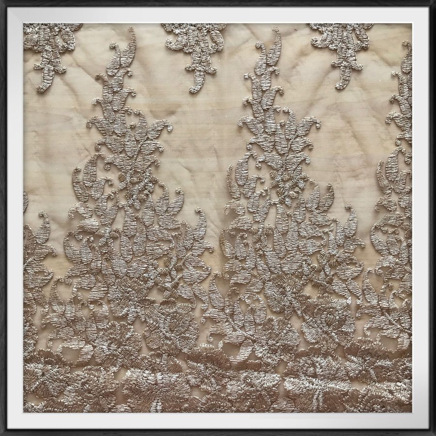 Nylon Embroidery Lace Fabric Mesh Embroidery Fabric for Garment