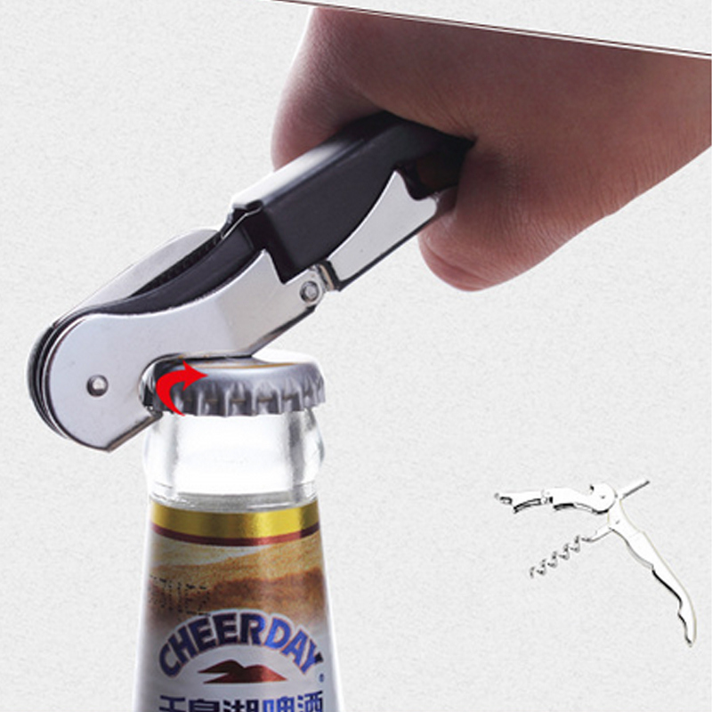 3 in 1 Corkscrew Wine Bottle Openers Hippocampus Folding Beer Opener