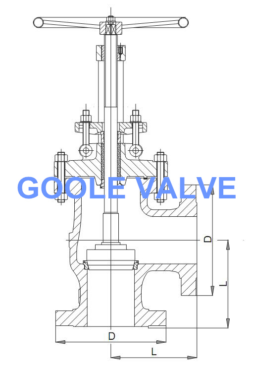 ANSI Wcb Angle Type Globe Valve (GAJ44H)