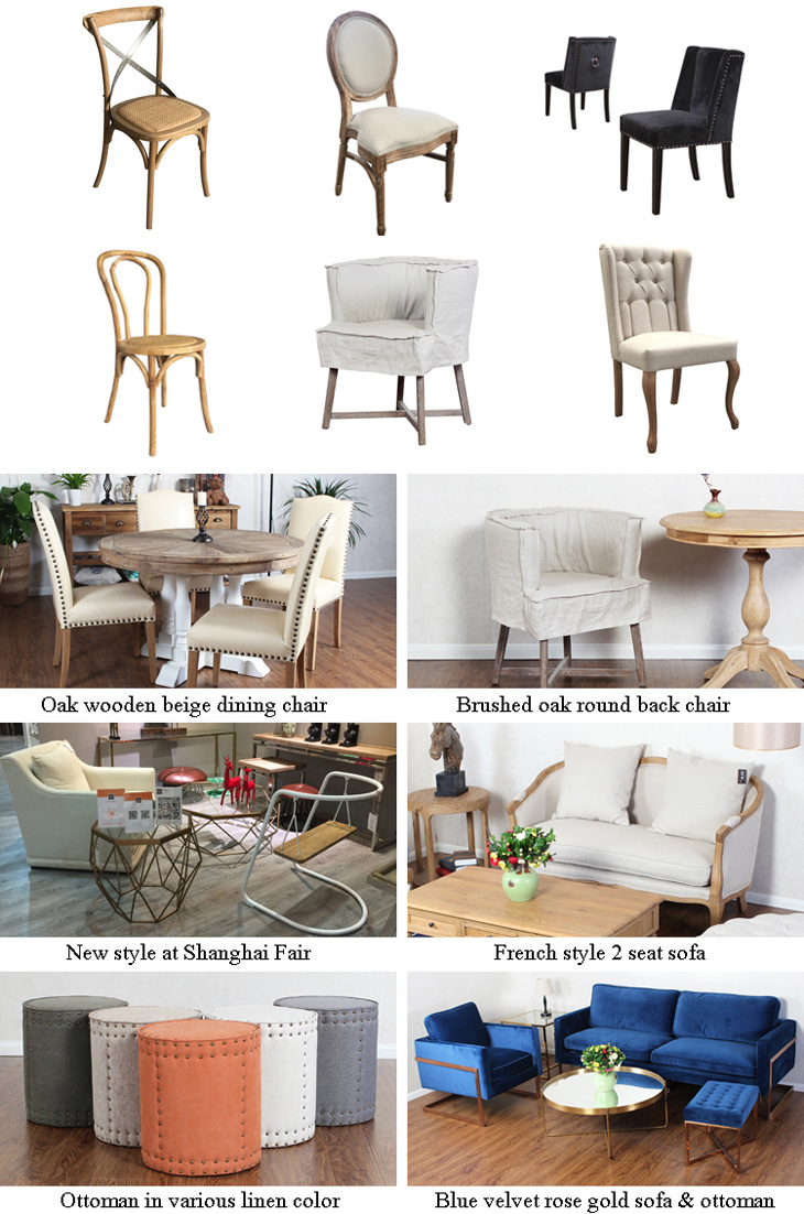 Beige Linen Covered Tub Dining Room Chair