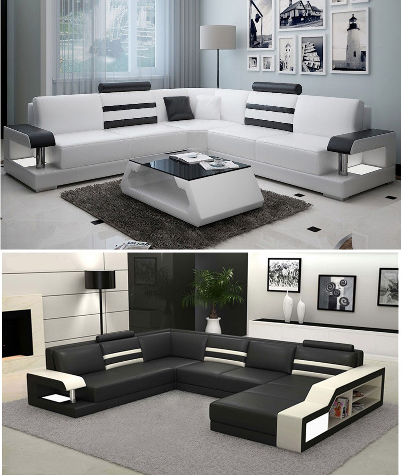 Modern Furniture Contemporary Sectional Sofa (HC1073)