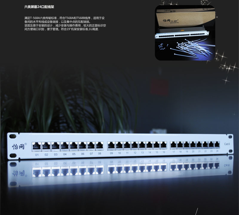 Cat 5e FTP Patch Panel 24 Ports (HSC-2055222-24)