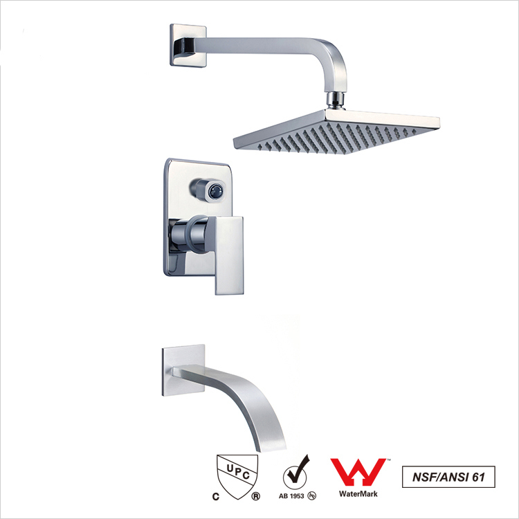 Cupc Approved Bathroom Accessories Shower Set Faucet Wall Mounted
