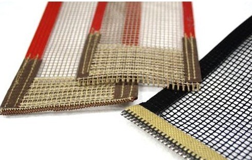 High Temperature Resistant Non Stick PTFE Coated Glassfiber Open Mesh Conveyor Belt