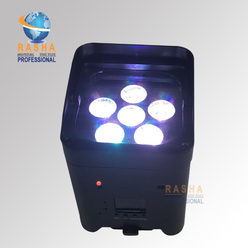 6*18W 6in1 APP Mobile Battery Powered Wireless Stage LED PAR Light