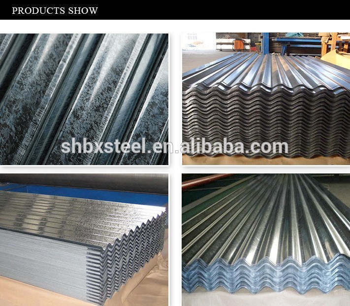 Hot DIP Corrugated Galvanized Steel Roofing Tile / Sheet