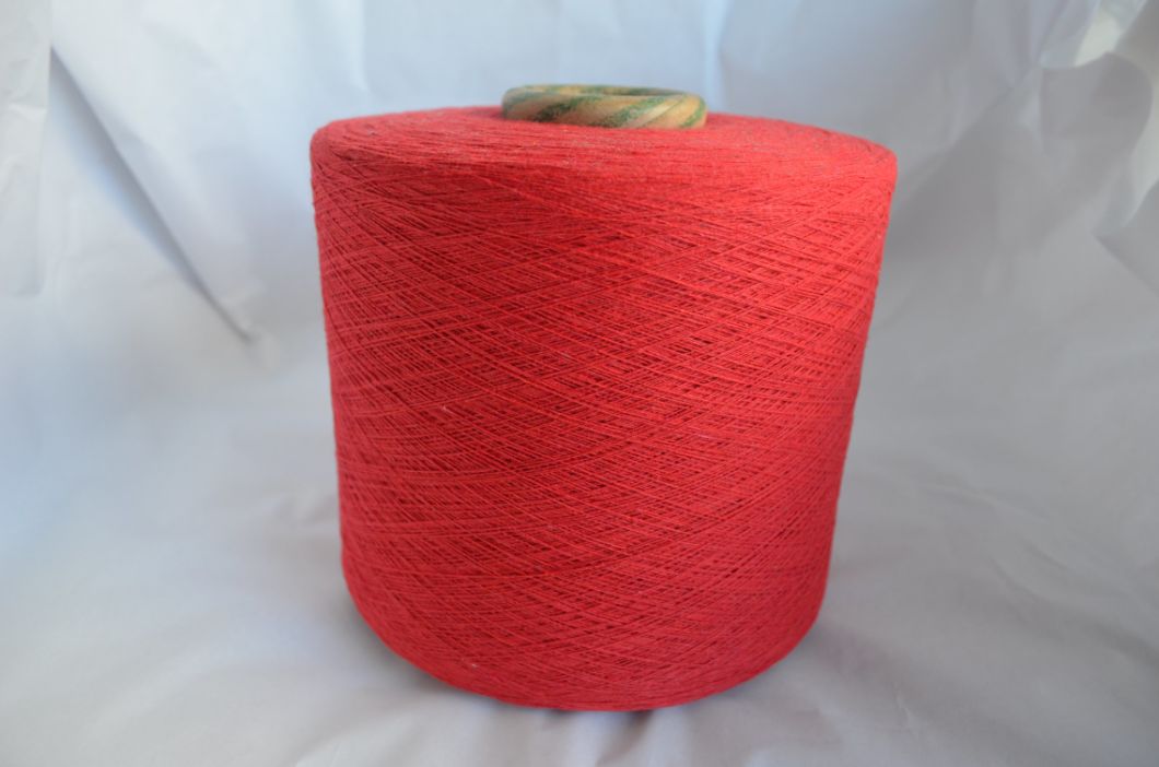 Open End Brazil Market 4s Red Recycled Cotton Yarn for Hammock Fios 4/1