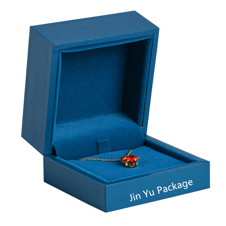 Experience of Fashion Navy Color Luxury Leather Gift Jewelry Packaging Box