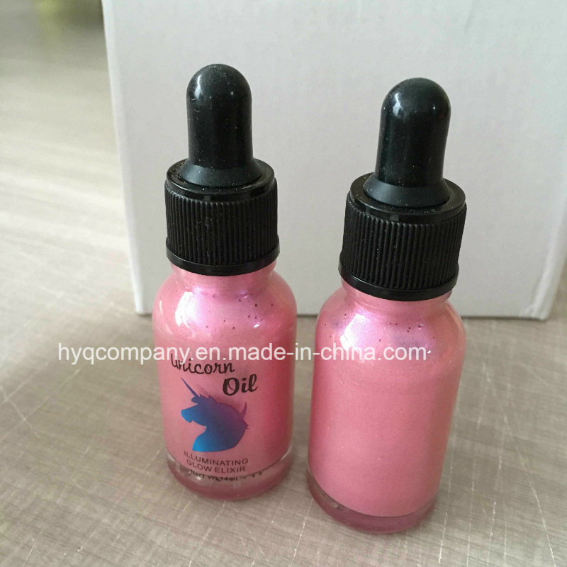 Best Sales Cosmetic Unicorn Oil 5 Colors Liquid Shimmer Highlighter