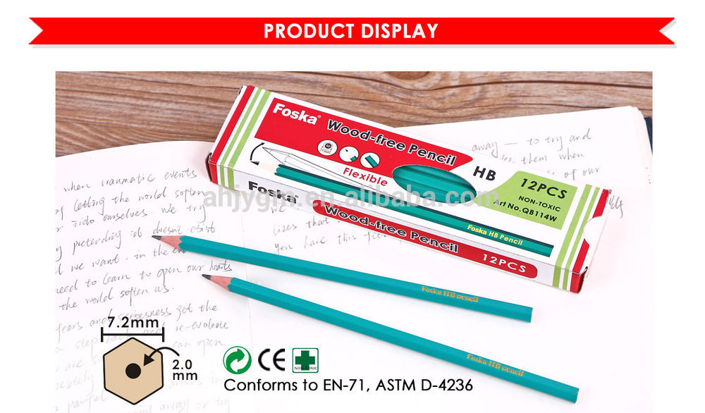 Good Quality Flexible Wood-Free Pencil (QB114W)