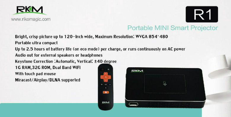 Newest Mini LED Projector DLP 32g HDMI in Keystone Correction 5000mA Battery Touch Pad for Smart Home Theater Cinema