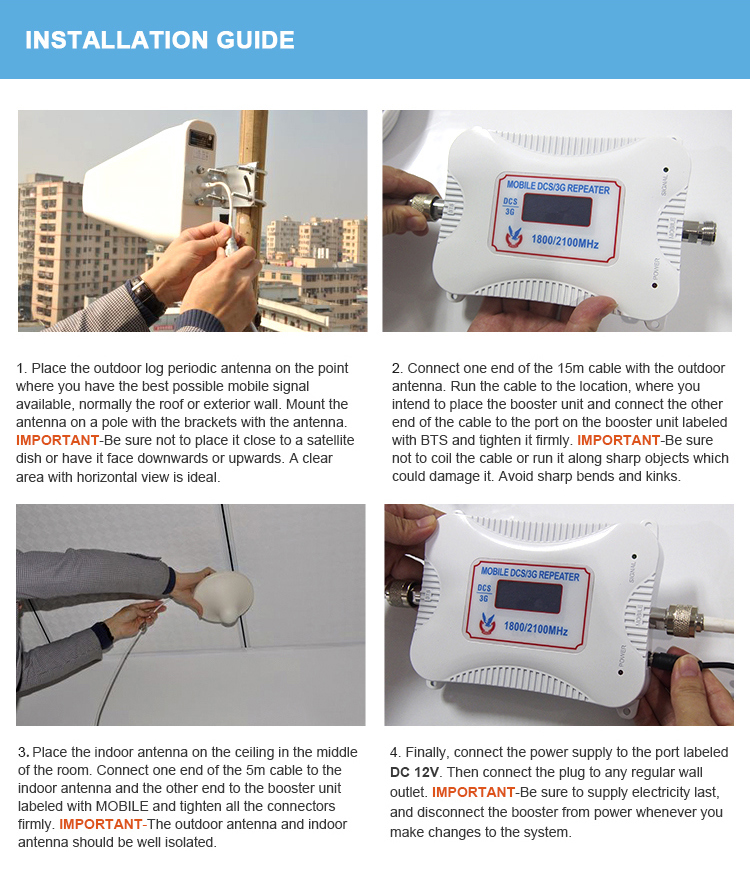 Europe 800MHz Band 20 Voice Lte 4G Cellular Repeater