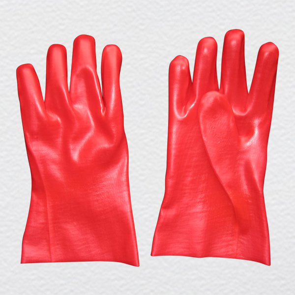 Red PVC Industrial Glove PVC Chemical Glove with Ce Certificate