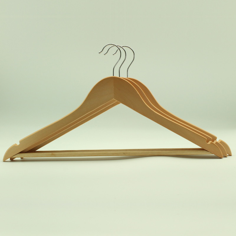 66 Flat Craft Bamboo Hanger with Bar for Clothes (TPL003) (YLBM6712H-NTLN1)