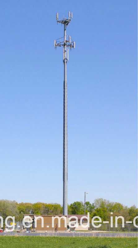 Galvanized Steel Monopole GSM Antenna Communication Tower