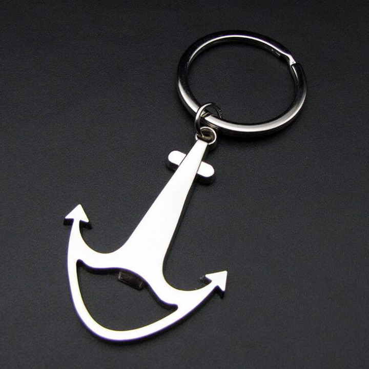 Boat Anchor Key Chain with Bottle Opener for Promotion