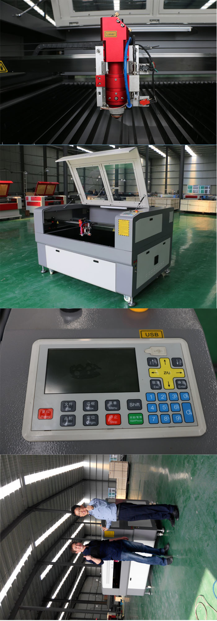 1.5-3mm Metal Nonmetal CNC CO2 Laser Cutting Machine