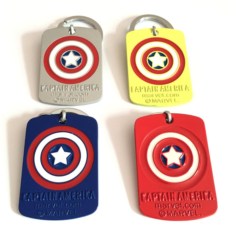 Customized Personalized Cheap Captain America Marvel Keychain