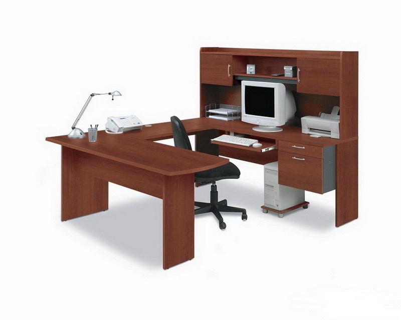 China Manufacturer High Quality Modular Melamine Office Boss Wood Table W022