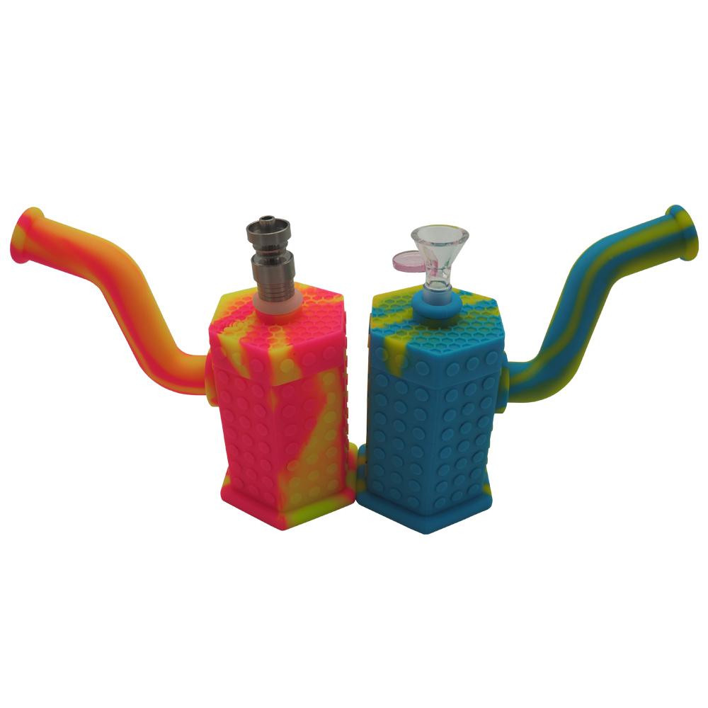 China Manufacturer High Quality Silicone Oil Smoking Hookah with Titanium