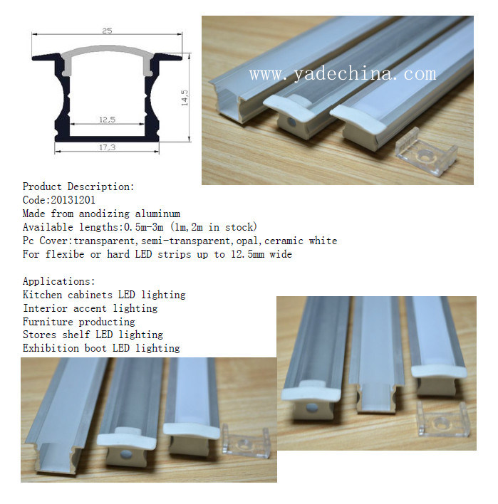 Kitchen Cabinet Aluminum Profile, High Quality LED Aluminum Profile