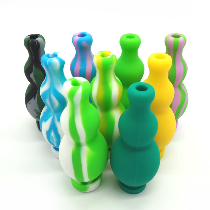 Colorful Straight Silicone Smoking Beaker Water Pipes