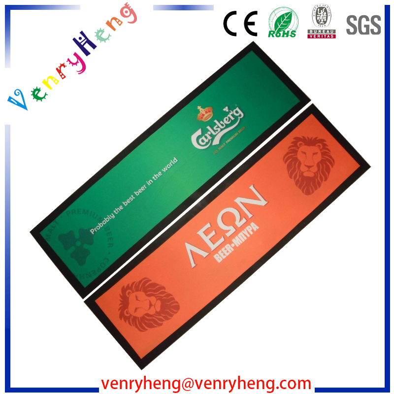 Custom Fashion Rubber Beer Bar Mat for Promotion Gift