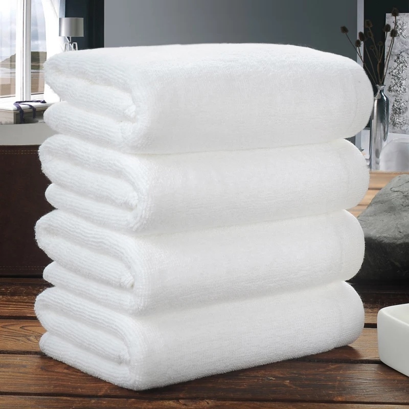 China Supplier Wholesale 500g Cotton Plain Hotel Bath Towel (JRD029)