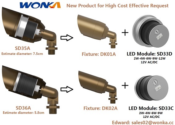 Variable Power 2~9W Samsung LED Module Spotlight for Outdoor Lighting