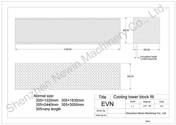 Evapco Cooling Tower Fills / Drift Eliminators / Air Inlet Grid