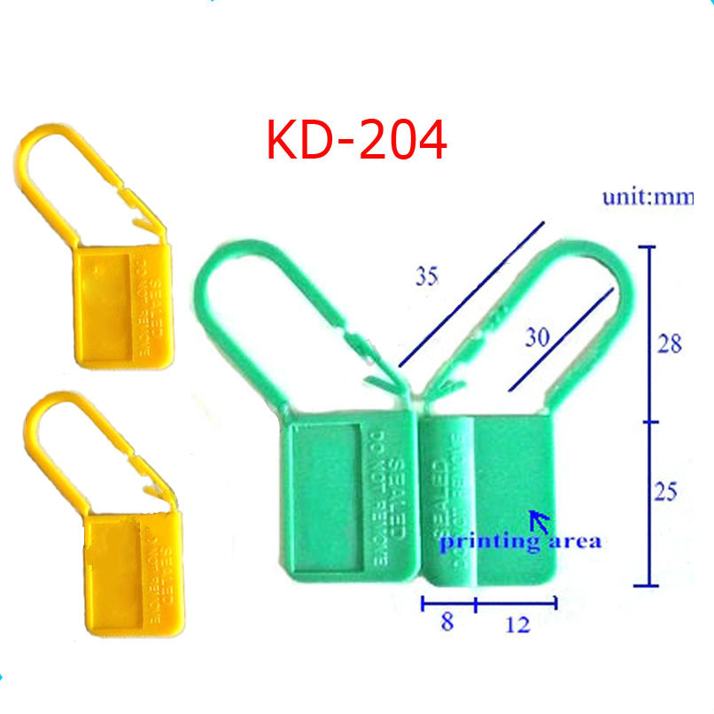Easy Lock Plastic Airline Padlock Seal for Money Bags Kd-204