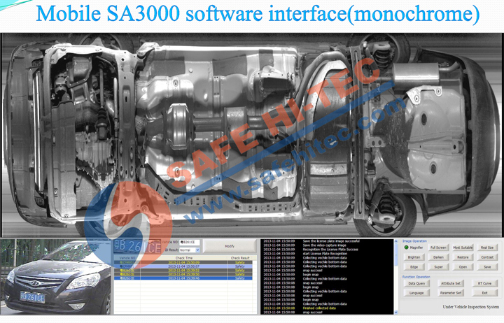 Border, Police Under Vehicle Inspection Surveillance Chassis Security Checking System SA3000