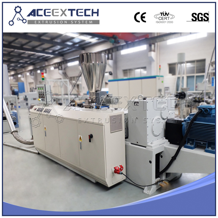 PVC Plastic Twin Screw Extruder Granulator