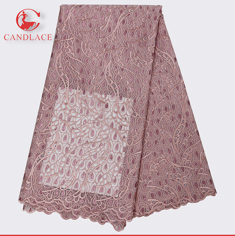 Fashion Design New Arrival Soft African Tulle Lace Fabric for Wedding