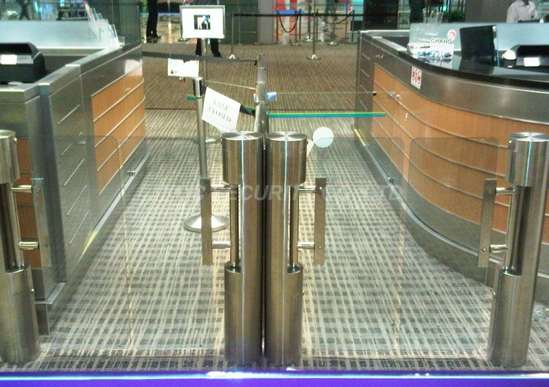 Security Swing Entrance Barrier Gate with Access Control System Turnstiles