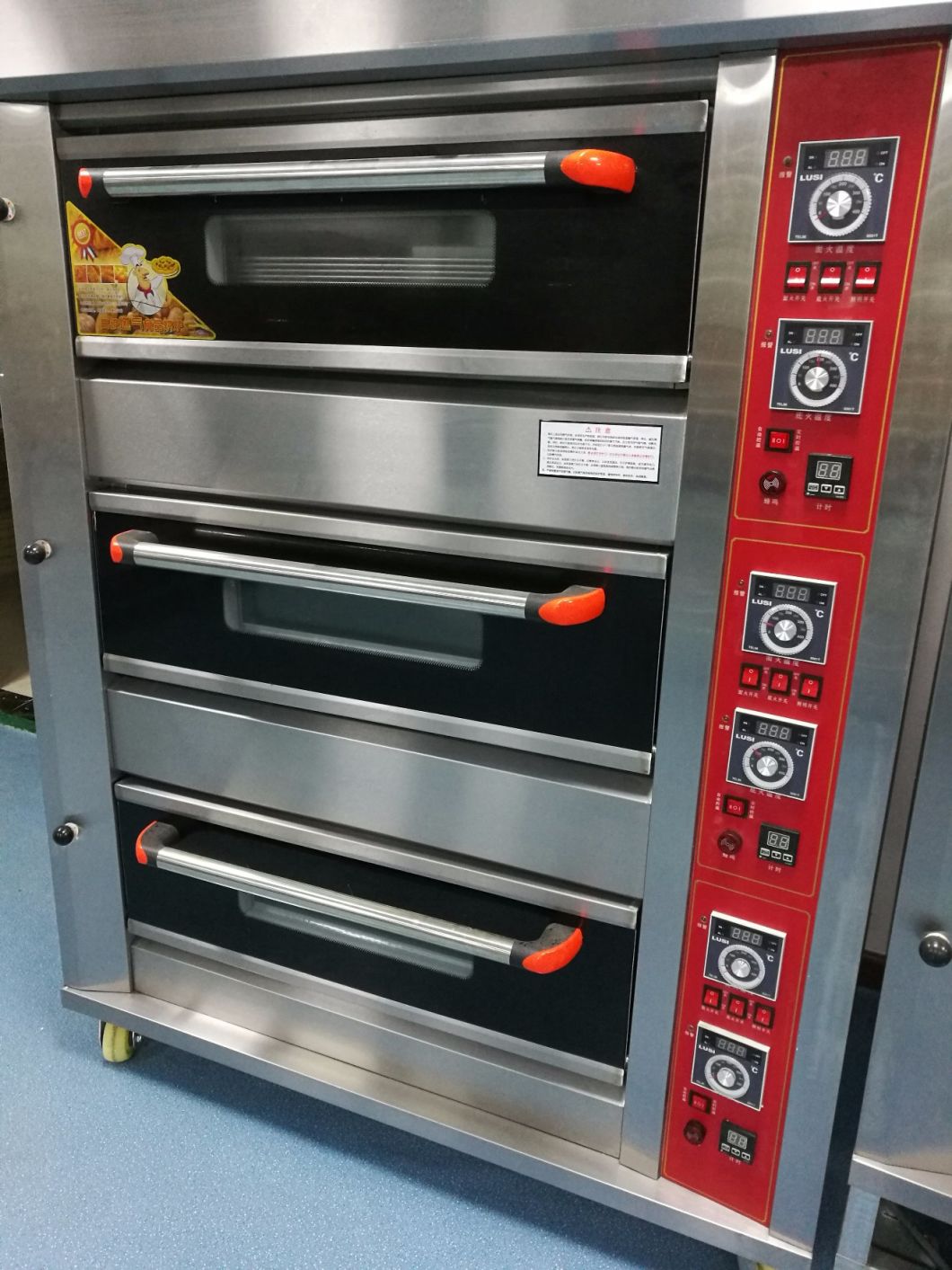 Advanced 3 Decks 6 Trays Gas Deck Oven/Electrict Deck Oven Baking Equipment