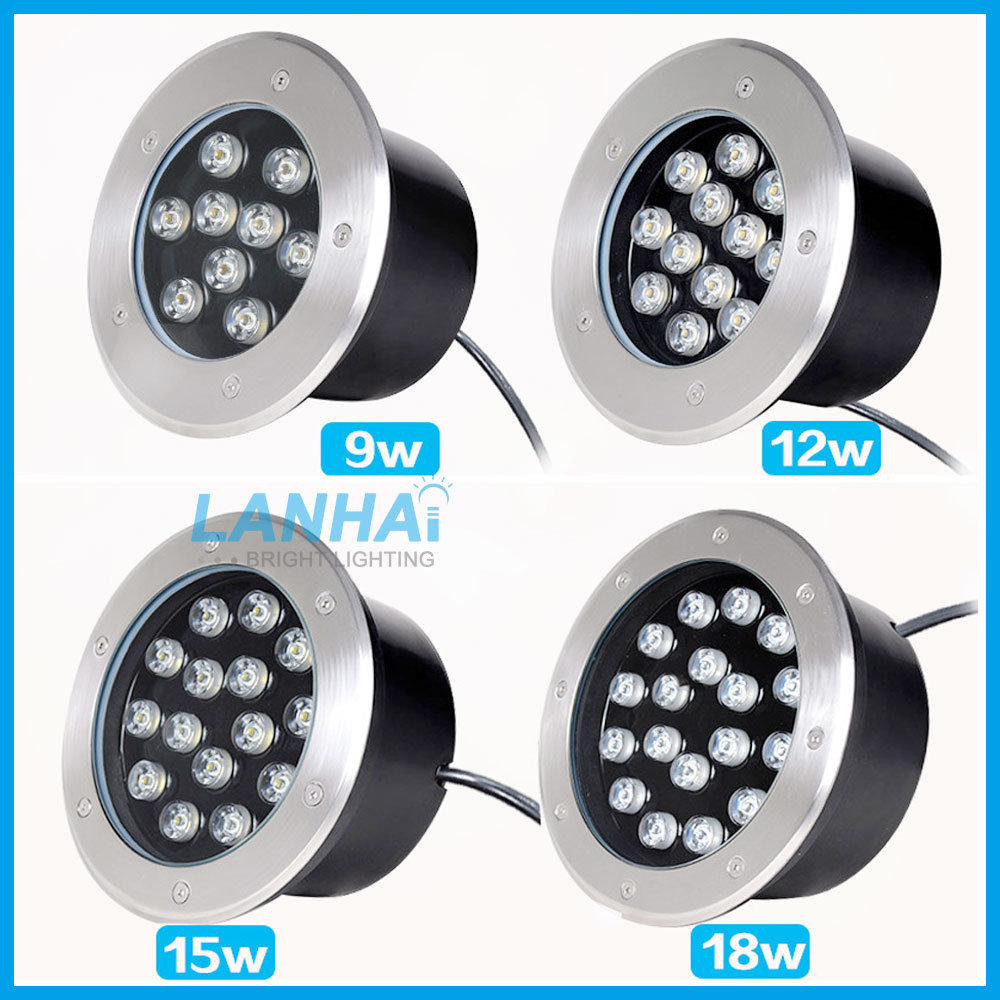 1W 3W 5W 6W 7W 9W 12W 15W 18W 24W 36W 24V Flowerbeds LED Buried Lamp Underground Lights