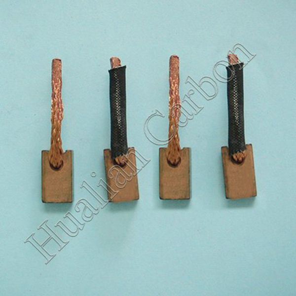 6volt Auto Parts Made of High Quality Graphite for Conduct Electricity/Chinese Carbon Brush Mill