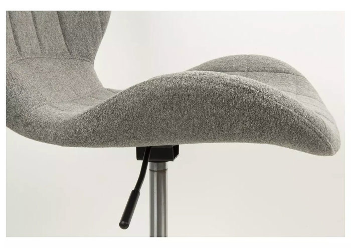 (JACK) Ergonomic Desk Chair Adjustable Swivel Office Chair Fabric Armless Computer Task Chair